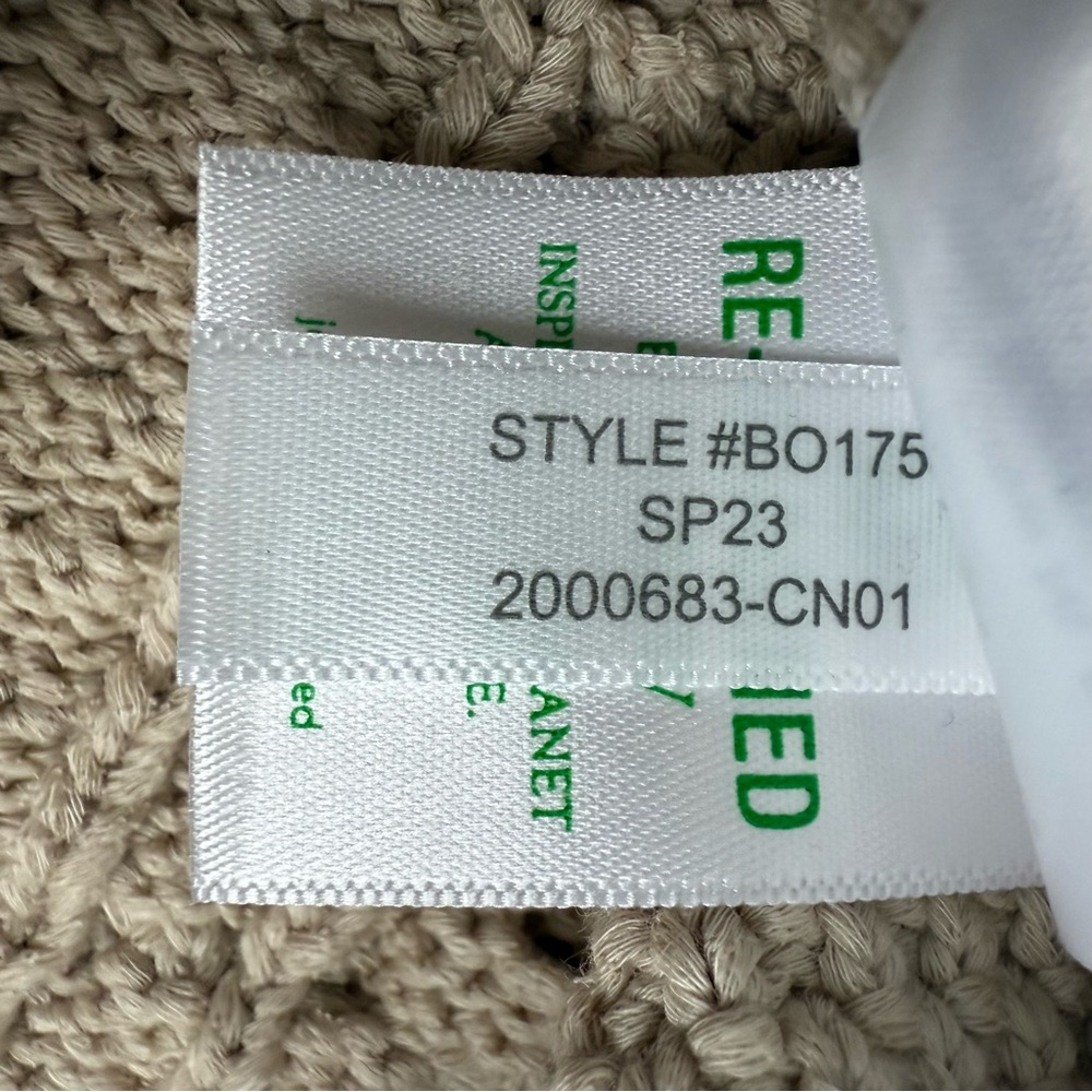 J. Crew Tan Cropped Cable Knit Sweater Lady Jacket Cardigan - Picture 13 of 13